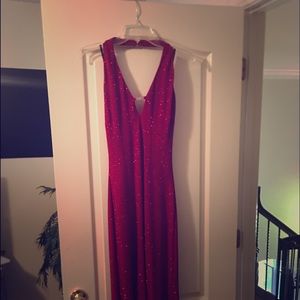 Cache Red Glitter Gown